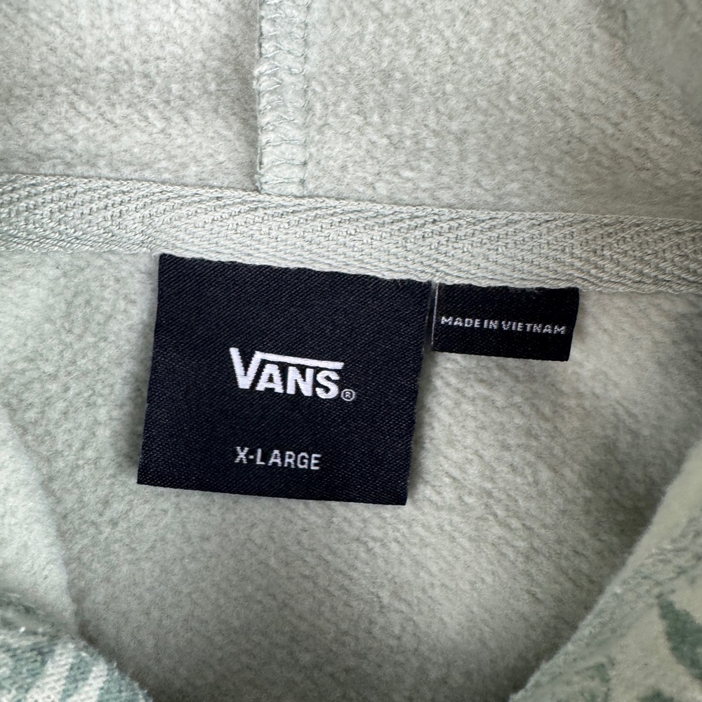 Vans Sage Green Floral Hooded Sweatshirt - Picture 4 of 8